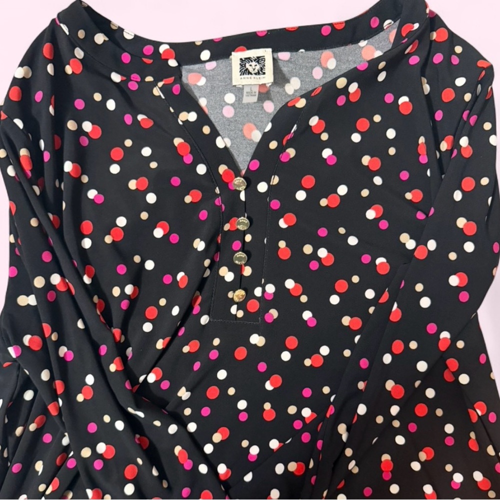 Anne Klein Black Blouse